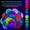 60 Pieces Neon Glow Balloons UV Party Supplies Happy Birthday Glow in The Dark Latex Fluorescent Balloons for Neon Party Supplies, 12 Inch